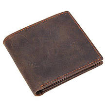 Гаманець горизонтальний у вінтажній шкірі Vintage 14965 коричневий
