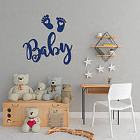 Дерев'яне панно на стіну в дитячу кімнату «Baby»