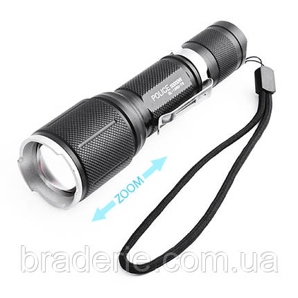 Ліхтар Police 1860-T6 Zoom, зу 220/12 V, фото 1