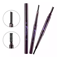 QIC Олівець для брів з щіточкою автоматичний Eyebrow Pencil №Q701(Чорний)