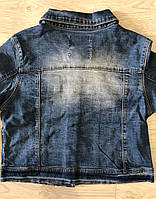 Джинсовая куртка для девочек оптом, Glo-story, 122/128-158/164 рр., арт. GSX-8048, фото 8