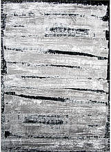 Сучасний килим KONYON 14685 чорний