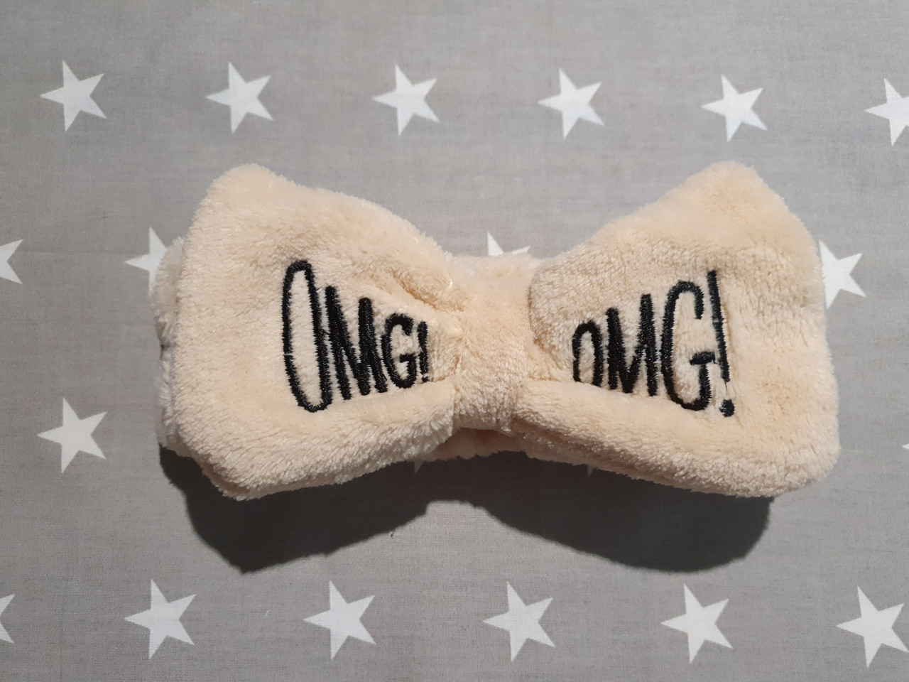 Пов'язка для волосся — OMG — Бежева — Гіпоалергенна