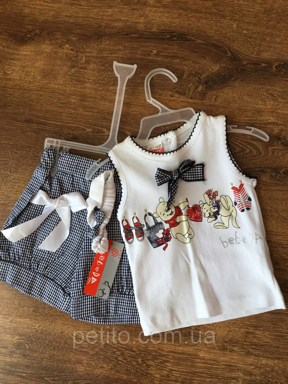Літній костюм для дівчинки з майкою, фото 1