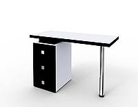 Маникюрный стол "Триумф" белый с черными фасадами