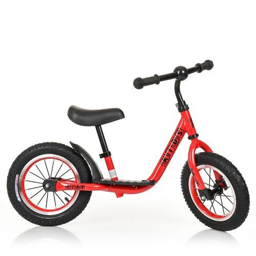Біговел для дітей Profi Kids дитячий 12" гумові колеса, металевий обід, висота до сидіння 30-43см,