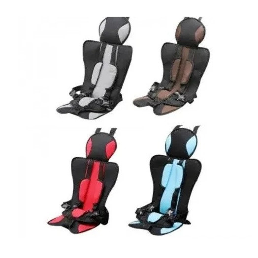 Дитяче автомобільне безкаркасне крісло чохол бустер Child car seat(черв,синій,коичн,сірий)