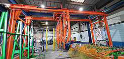 Джамбо лінія різання Hegla із системою портального крана