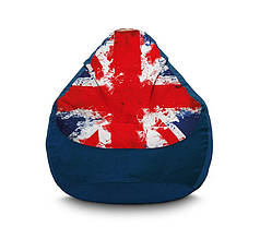 Крісло мішок "Британський прапор" blue