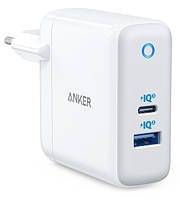 Мережевий зарядний пристрій Anker PowerPort+ Atom III 60 W 1*USB 1*Type-C White