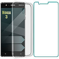 Комплект Чехол и Защитное Стекло Nokia 3 (Нокиа 3)