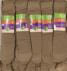 Жіночі капронові шкарпетки з лайкрою 30den беж #10