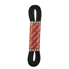 Тонкі вощені шнурки 120 см, чорні