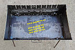Мангал валізу металевий на 10 шампурів метал 2 мм, фото 4
