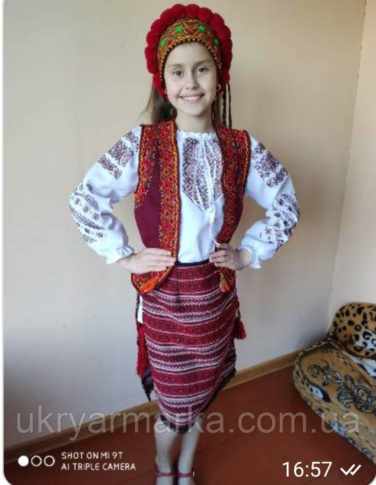 Вишитий костюм для дівчинки "Ярина" двійка