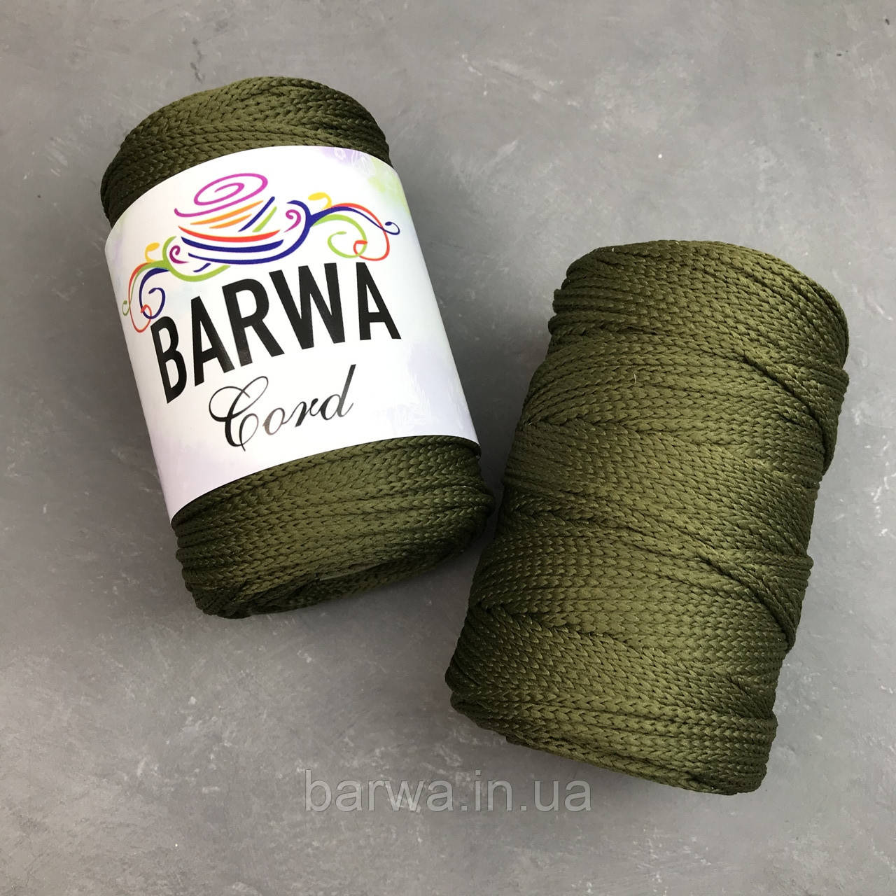 Шнур полиэфирный 3 мм без сердечника . цвет Лавровый