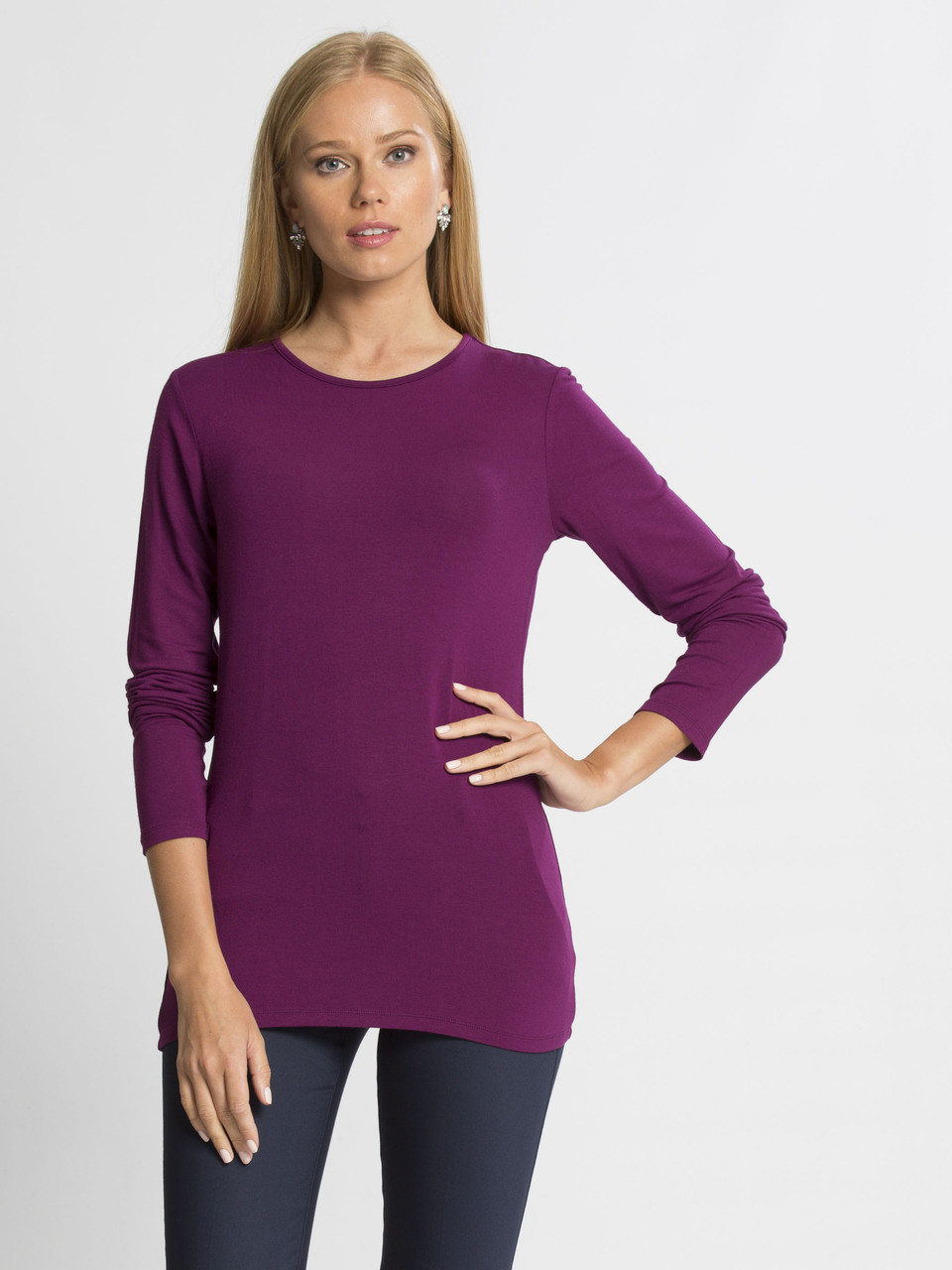 Малиновий жіночий лонгслів LC Waikiki/ЛС Вайки