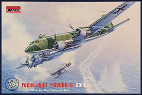 Focke-Wulf FW200C-6 Condor. Німецький літак морського патрулювання. 1/144 RODEN 340