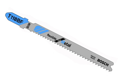 Полотно для лобзика Bosch T 118 BF BIM 5 шт (2608634503), фото 1