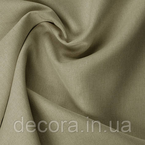 Декоративна однотонна тканина рогожка бежевого кольору 300см 122000v6, фото 2