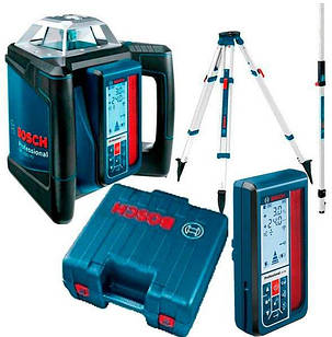 Лазерний нівелір Bosch GRL 500 HV + LR 50 + штатив BT 160 + лінійка GR 500 + валіза (06159940EF)