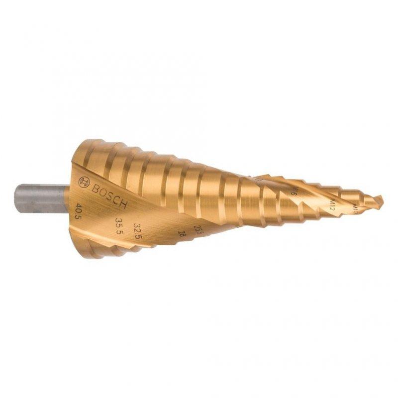 Ступінчасте свердло Bosch HSS-TiN, 16 ступ., М10-М40 (2608587434)