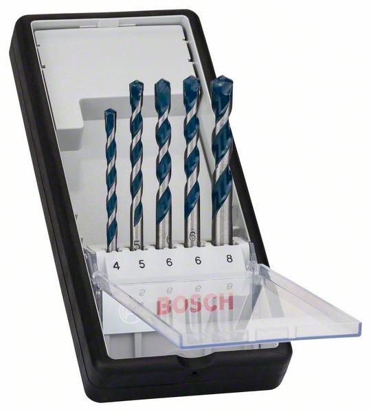Набір Bosch Robust Line з 5 свердел по бетону CYL-5, 4,5,6,6,8 мм (2608588165)