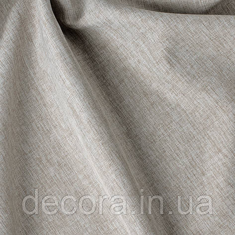 Декоративна однотонна тканина рогожка сірого кольору 300см 122000v23, фото 2