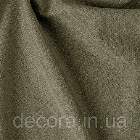 Декоративна однотонна тканина рогожка коричневого кольору 300см 122000v31, фото 2