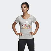 Оригинальная женская футболка Adidas Badge of Sport Flower Tee, XS