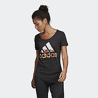 Оригинальная женская футболка Adidas Badge of Sport Flower Tee, XS