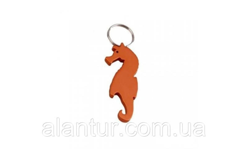Брелок MUNKEES "Морський коник" відкорковувач з алюмінію - стильний аксесуар для ключів, фото 1