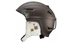 Гірськолижний шолом Salomon ICON Brown Matt, активна вентиляція, знімні накладки на вуха
