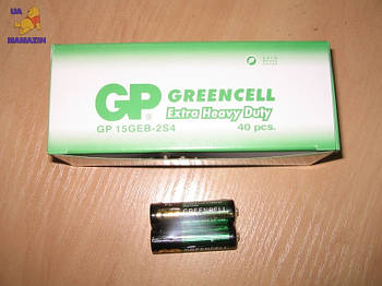 Батарейка GP 15G-S2 солевая R6, AA, уп.40шт. 042409
