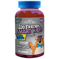 Жирные кислоты 21st Century Zoo Friends Smart Kids Omega Plus DHA, 60 желеек