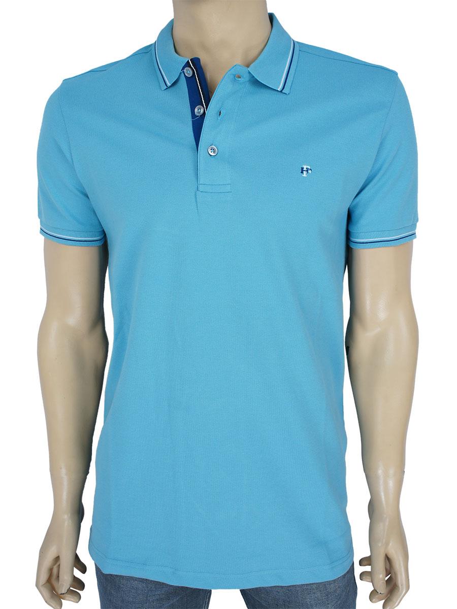 Якісна чоловіча теніска Fabiani 22226 Soft Blue, фото 1