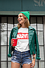Футболка жіноча біла з принтом "Marvel", фото 4