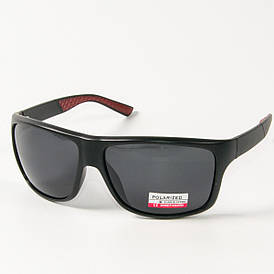 Поляризаційні спортивні чоловічі сонцезахисні окуляри (арт. P7763) чорні