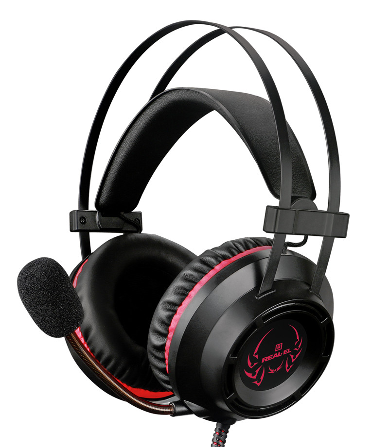 Навушники гарнітура накладні REAL-EL GDX-7450 Black