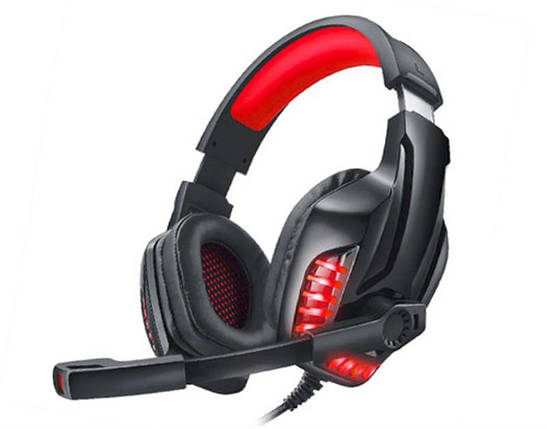 Наушники гарнитура накладные REAL-EL GDX-7650 Black/Red, фото 1