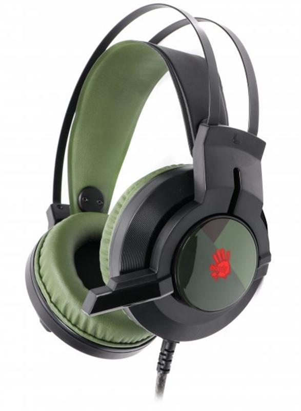 Наушники гарнитура накладные A4Tech Bloody J437 Army Green