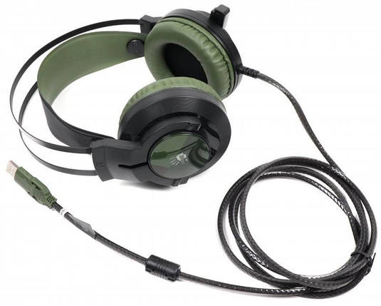 Наушники гарнитура накладные A4Tech Bloody J437 Army Green, фото 2