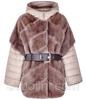 Куртка з хутра з плащівкою, фото 1