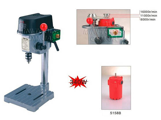 Свердлильний верстат Beking BG-5158B (340W) | 0.6-6.5 мм, фото 3