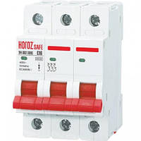 Автомат триполюсний 3Р 16А C 4,5 кА 400 V 114-002-3016-010 Safe Horoz Electric