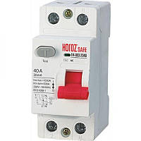 УЗО двухполюсное 2Р 40А 30mA 230V Safe Horoz Electric 114-003-2040-010