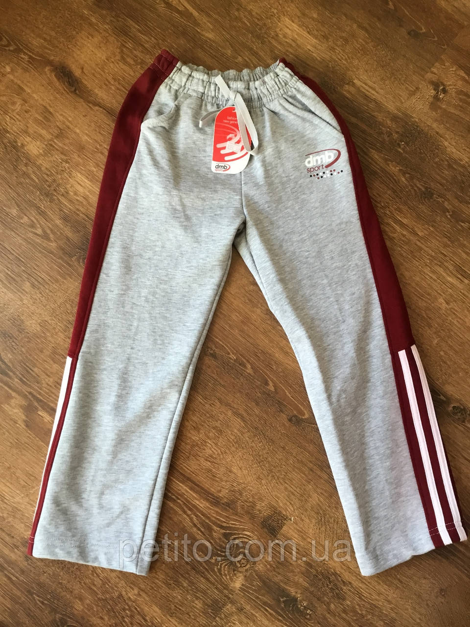 Сірі спортивні штани для хлопчика, фото 1