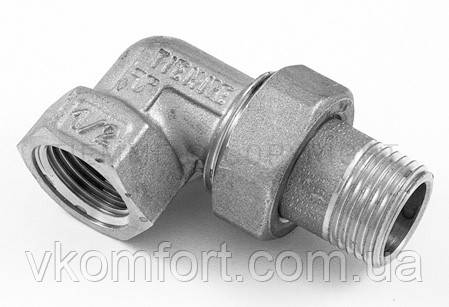 Американка кутова 3/4 "ВЗ нікель 20мм Tiemme Made in Italy, фото 1