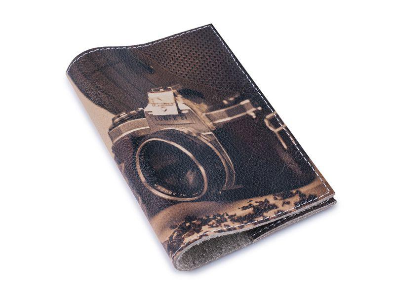 Шкіряна обкладинка для паспорта -Будні фотографа