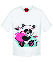 Детская футболка Панда с сердечком